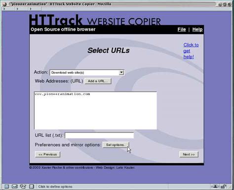 HTTrack is an easy-to-use website mirror utility. It allows you to download a World Wide website from the Internet to a local directory,building recursively all structures, getting html, images, and other files from the server to your computer. Links are rebuiltrelatively so that you can freely browse to the local site (works with any browser).